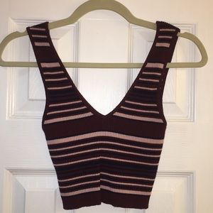 Kendall & Kylie knit crop top